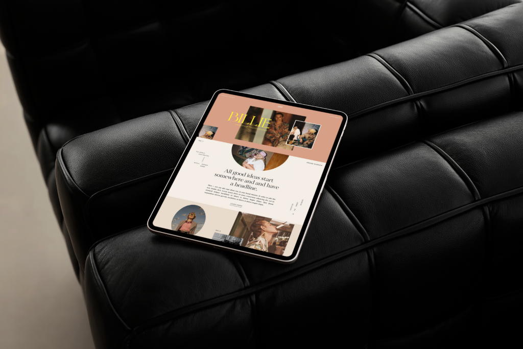 Showit website template design for creative entrepreneurs